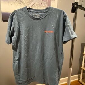 Columbia Men's Slate Blue Tee with Orange Logo